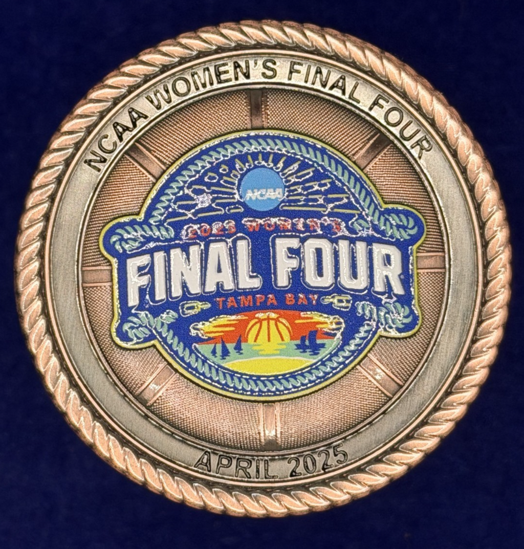 🔥 NCAA Tampa Bay 2025 Women's Final Four Challenge Coin - Tampa PD Detail