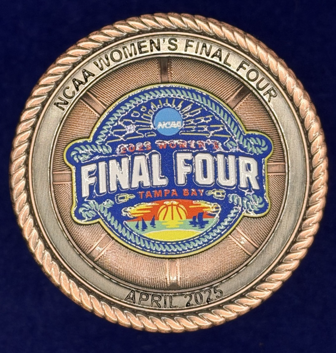 🔥 NCAA Tampa Bay 2025 Women's Final Four Challenge Coin - Tampa PD Detail