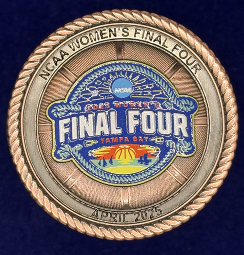 🔥 NCAA Tampa Bay 2025 Women's Final Four Challenge Coin - Tampa PD Detail