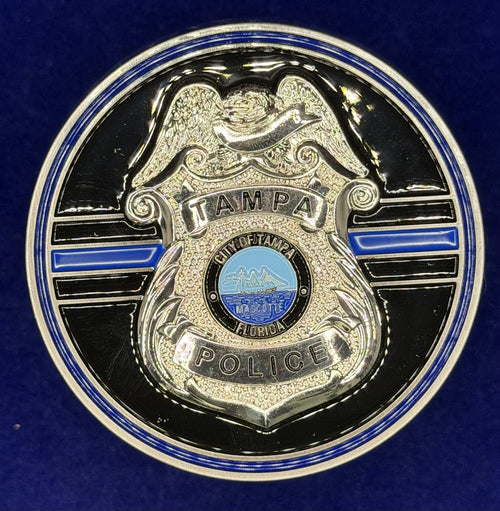 🔥 NHL Tampa Bay Police Coin 2020 Stanley Cup Champs Lightning Detail (Silver)
