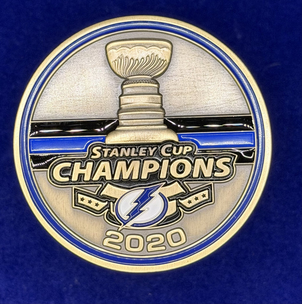 🔥 NHL Tampa Bay Police Coin 2020 Stanley Cup Champs Lightning Detail (Bronze)
