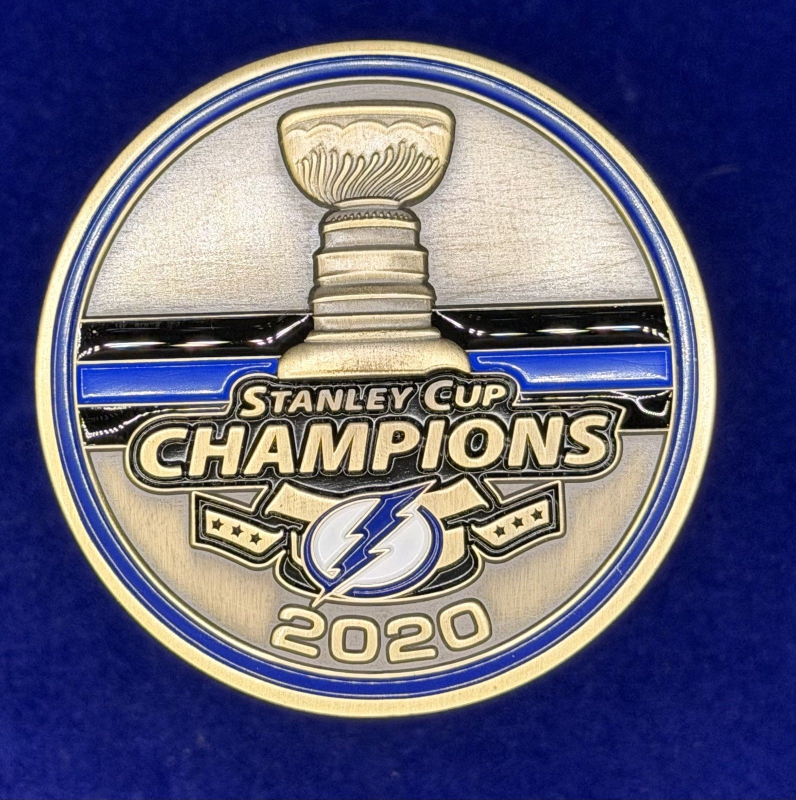 🔥 NHL Tampa Bay Police Coin 2020 Stanley Cup Champs Lightning Detail (Bronze)