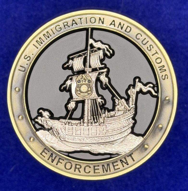 🔥 Sought After Tampa ICE US Immigration and Customs Challenge Coin (Blue)