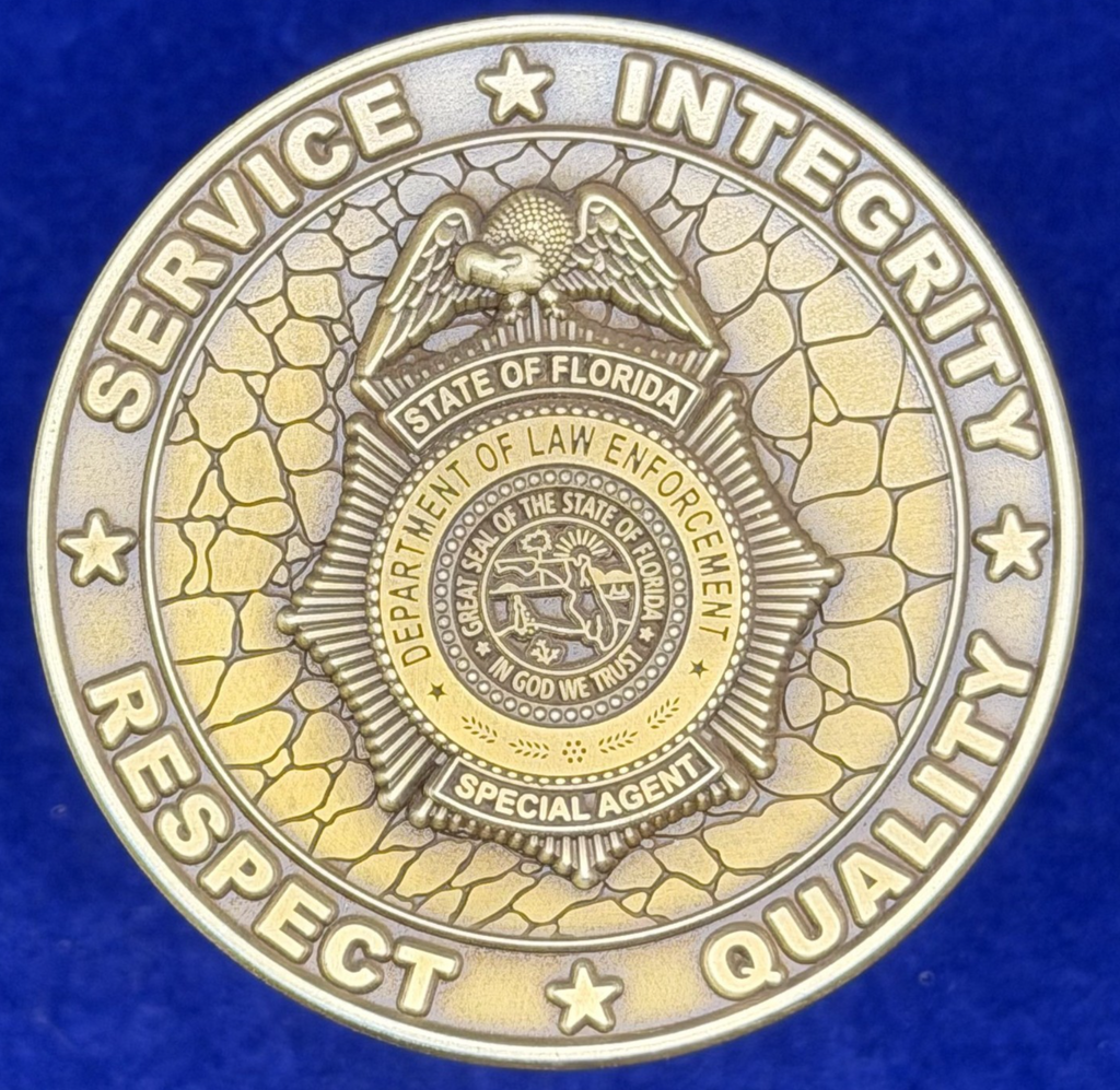 🔥 Sought After Florida Police (FLDE) Alligator Alcatraz Challenge Coin