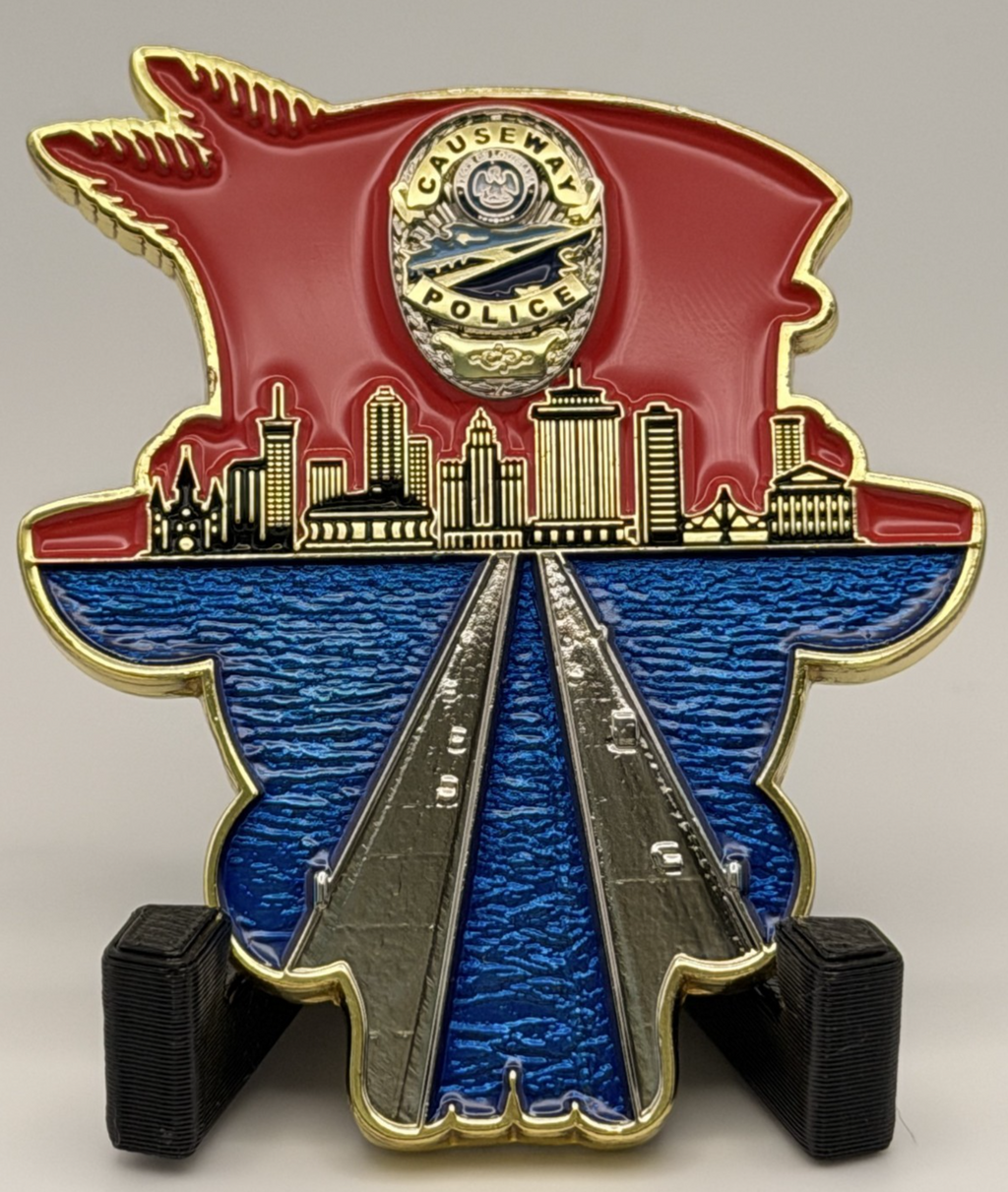 🔥 Sought After - Mardis Gras NOLA Causeway PD Coin (Red)