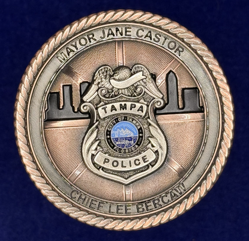 🔥 NCAA Tampa Bay 2025 Women's Final Four Challenge Coin - Tampa PD Detail