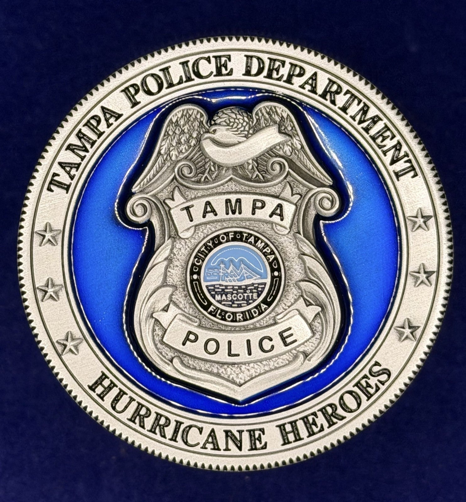 🔥 Sought After Tampa Police (TPD) Hurricane Heroes Challenge Coin