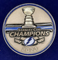 🔥 NHL Tampa Bay Police Coin 2021 Stanley Cup Champs Lightning Detail (Silver)