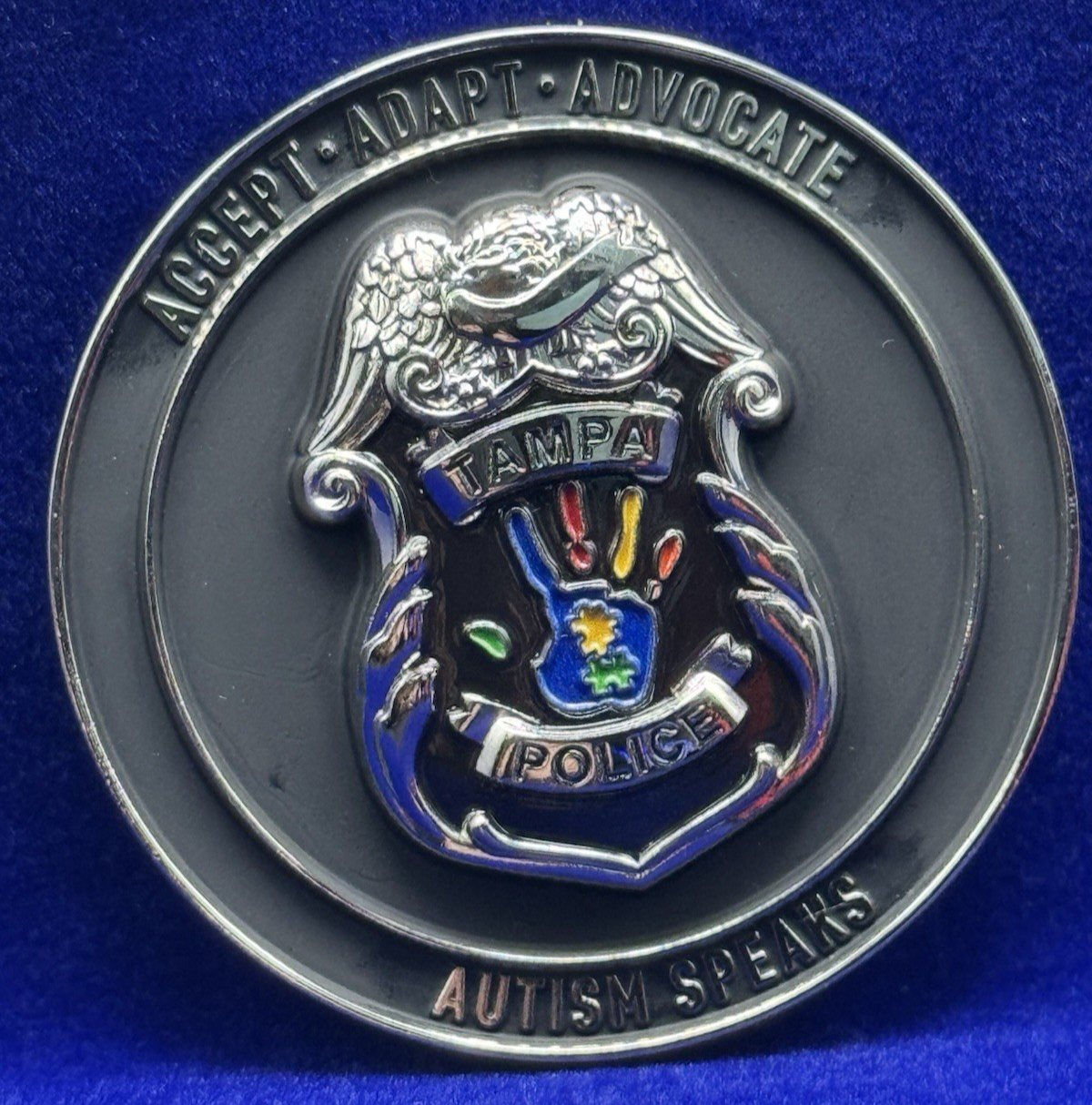 🔥 Sought After Tampa Police (TPD) Autism Challenge Coin