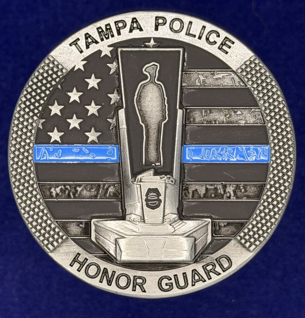 🔥 Sought After Tampa Police (TPD) Honor Guard Challenge Coin