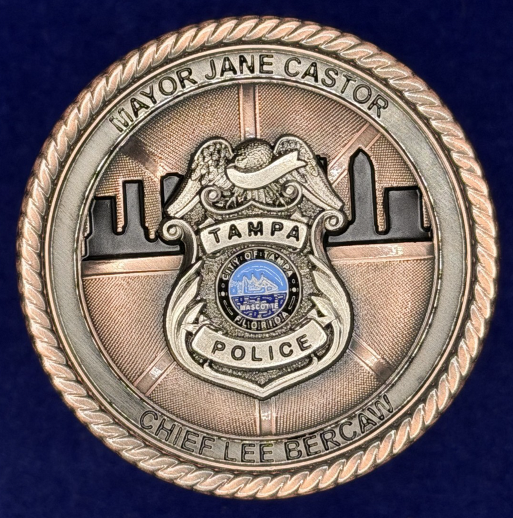 🔥 Sought After Tampa Police (TPD) Final Four Detail Challenge Coin
