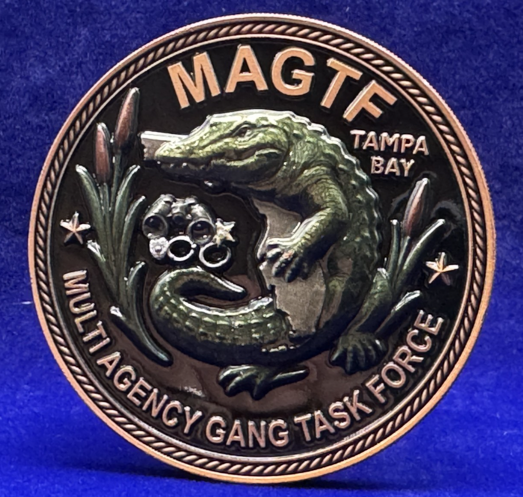 🔥 Sought After - Tampa Bay Multi-Agency Gang Task Force Challenge Coin (Copper)