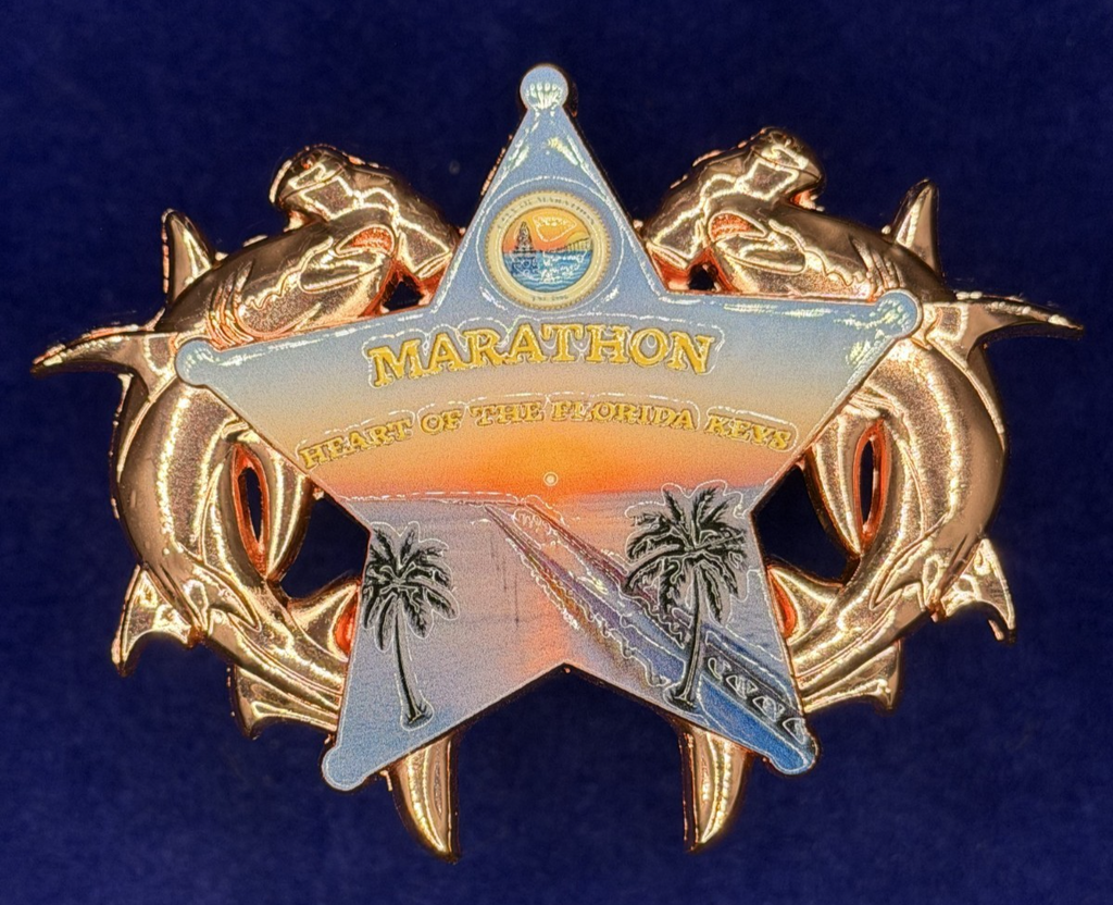 🔥 Sought After Monroe SO (MCSO) Hammerhead Sharks Coin (Full Copper)