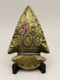 🔥 Sought After - Hialeah Police 100 Year Arrowhead Coin (Antique Gold)