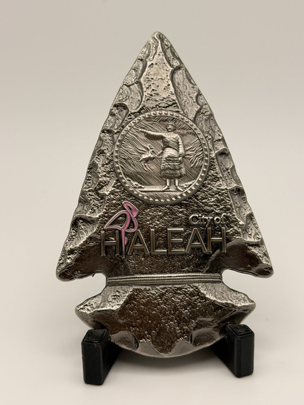 🔥 Sought After - Hialeah Police 100 Year Arrowhead Coin (Antique Silver)