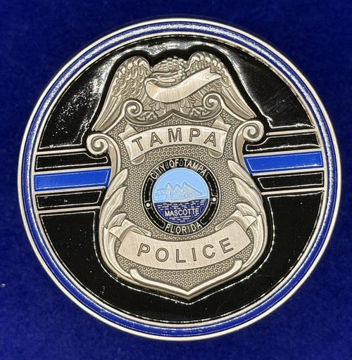 🔥 NHL Tampa Bay Police Coin 2021 Stanley Cup Champs Lightning Detail (Silver)