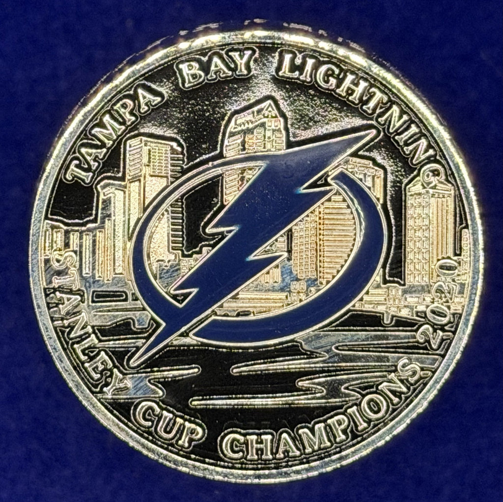 🔥 NHL Tampa Bay Police Coin 2020 Stanley Cup Champs Lightning Detail (Silver)