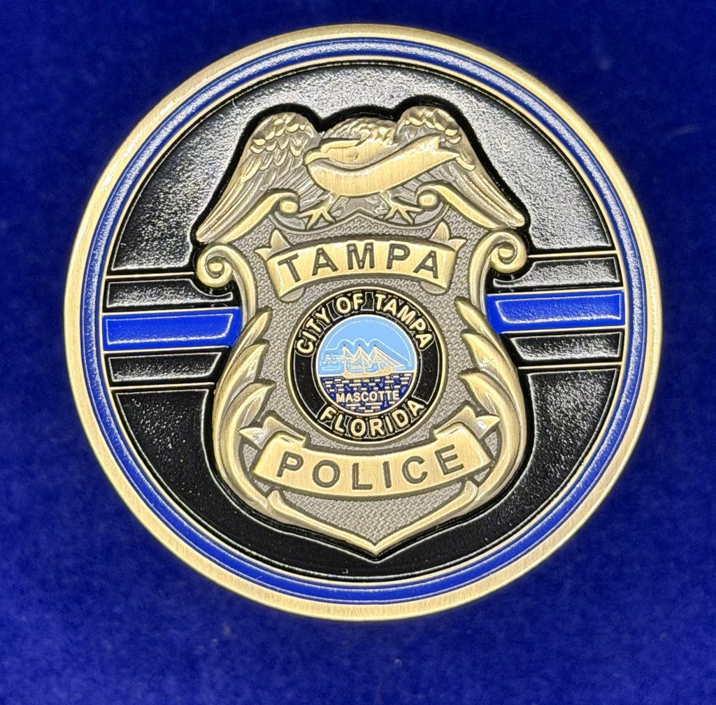 🔥 NHL Tampa Bay Police Coin 2020 Stanley Cup Champs Lightning Detail (Bronze)