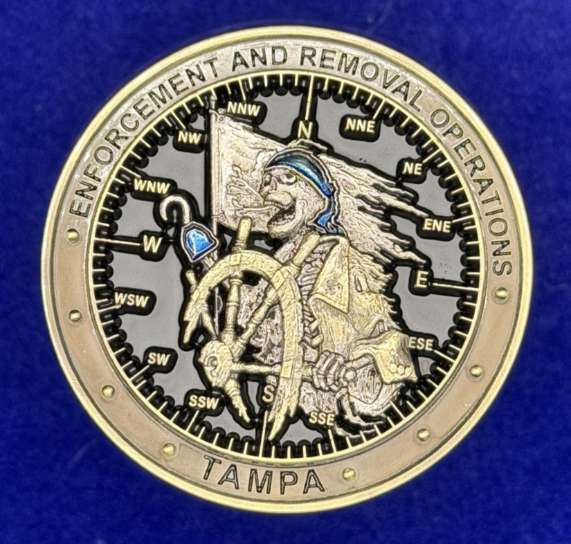 🔥 Sought After Tampa ICE US Immigration and Customs Challenge Coin (Blue)