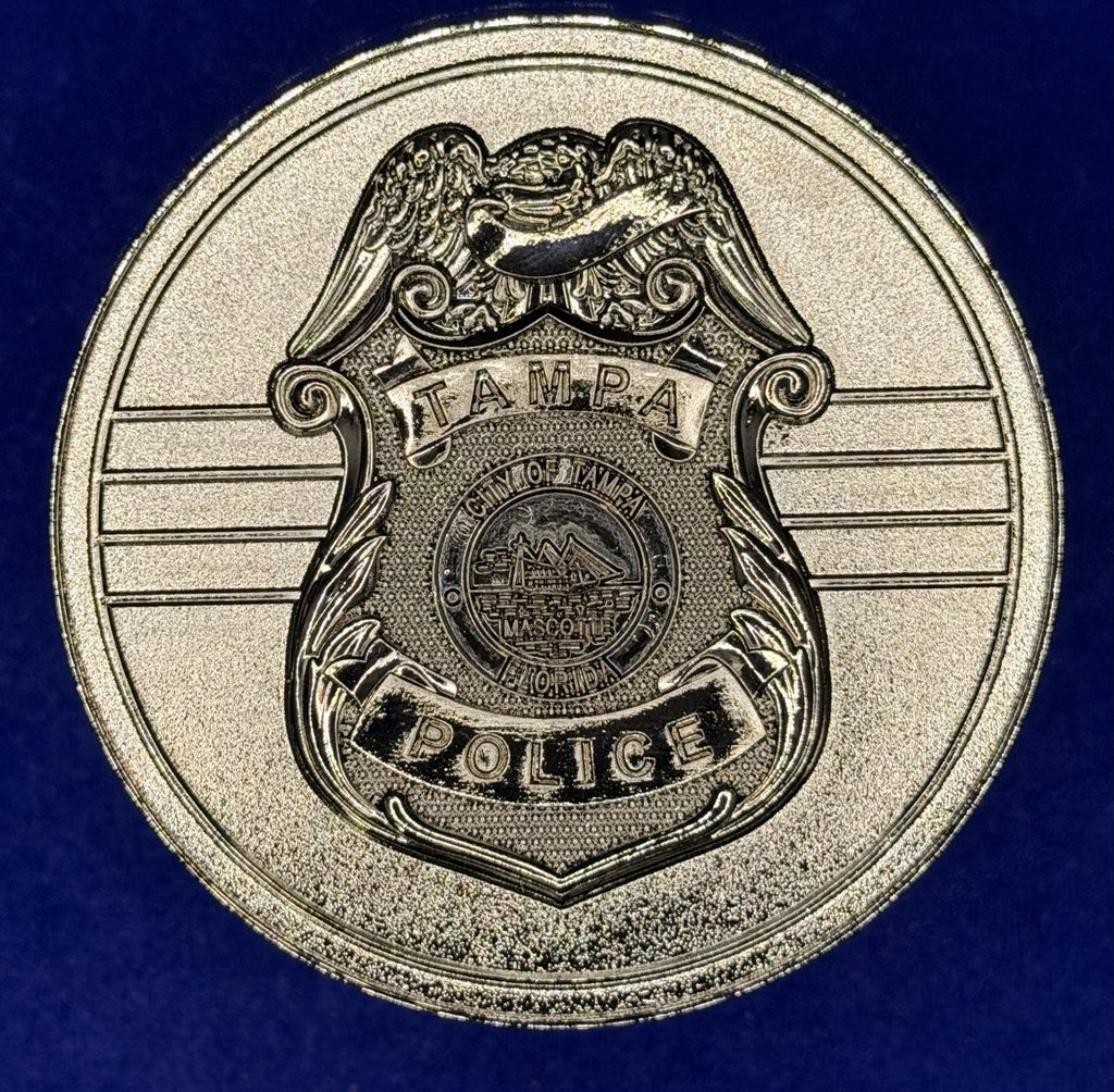 🔥 NHL Tampa Bay Police Coin 2021 Stanley Cup Lightning Detail (Black Nickel)