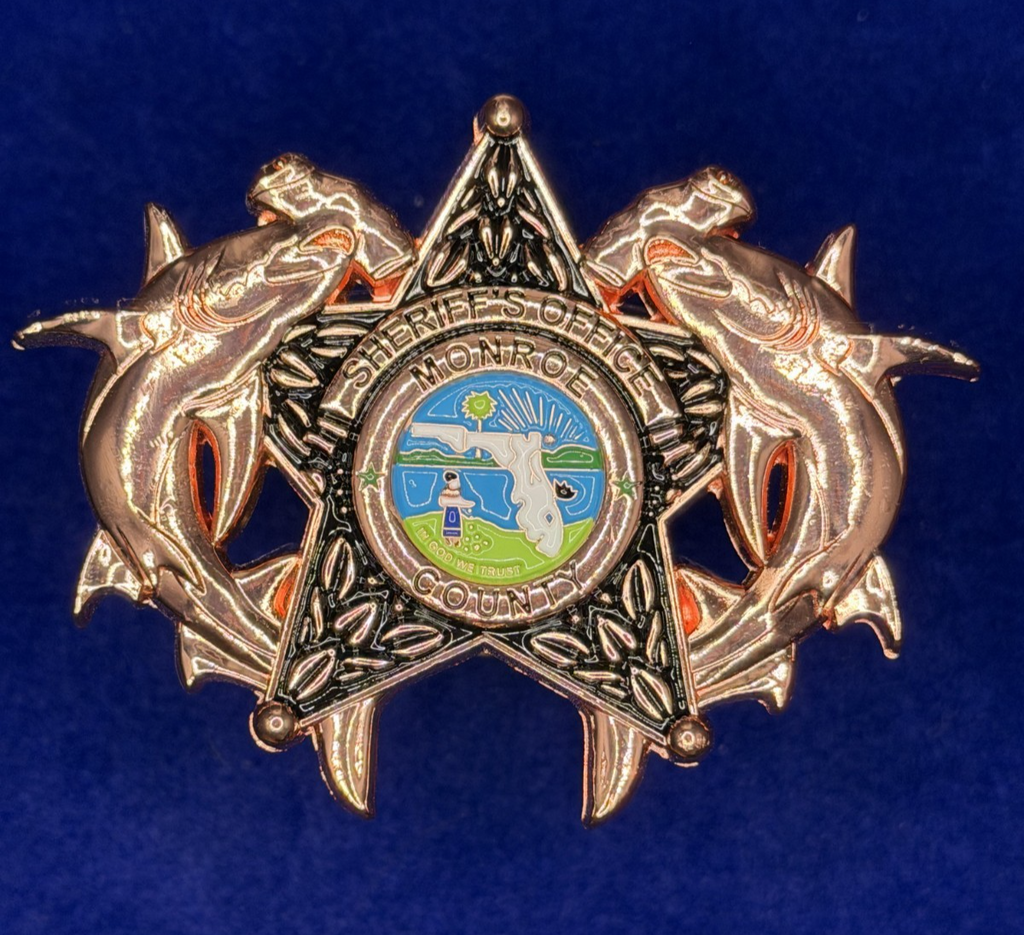 🔥 Sought After Monroe SO (MCSO) Hammerhead Sharks Coin (Full Copper)