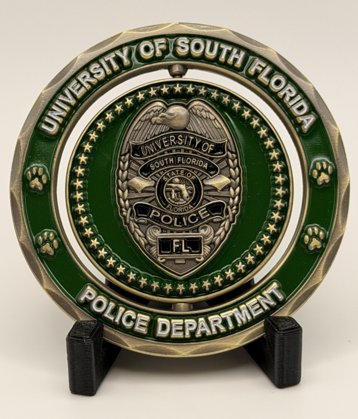 🔥 Sought After University Of South Florida (USF) Police K-9 Challenge Coin