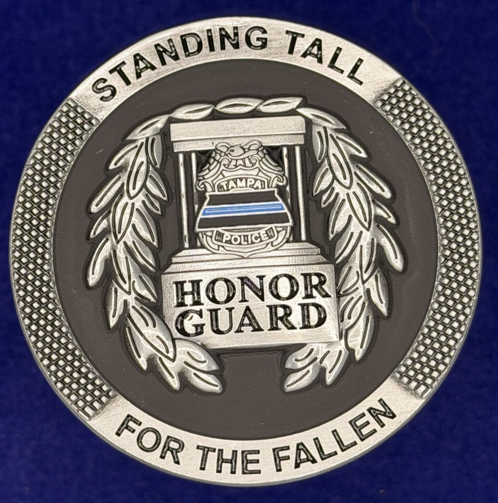 🔥 Sought After Tampa Police (TPD) Honor Guard Challenge Coin