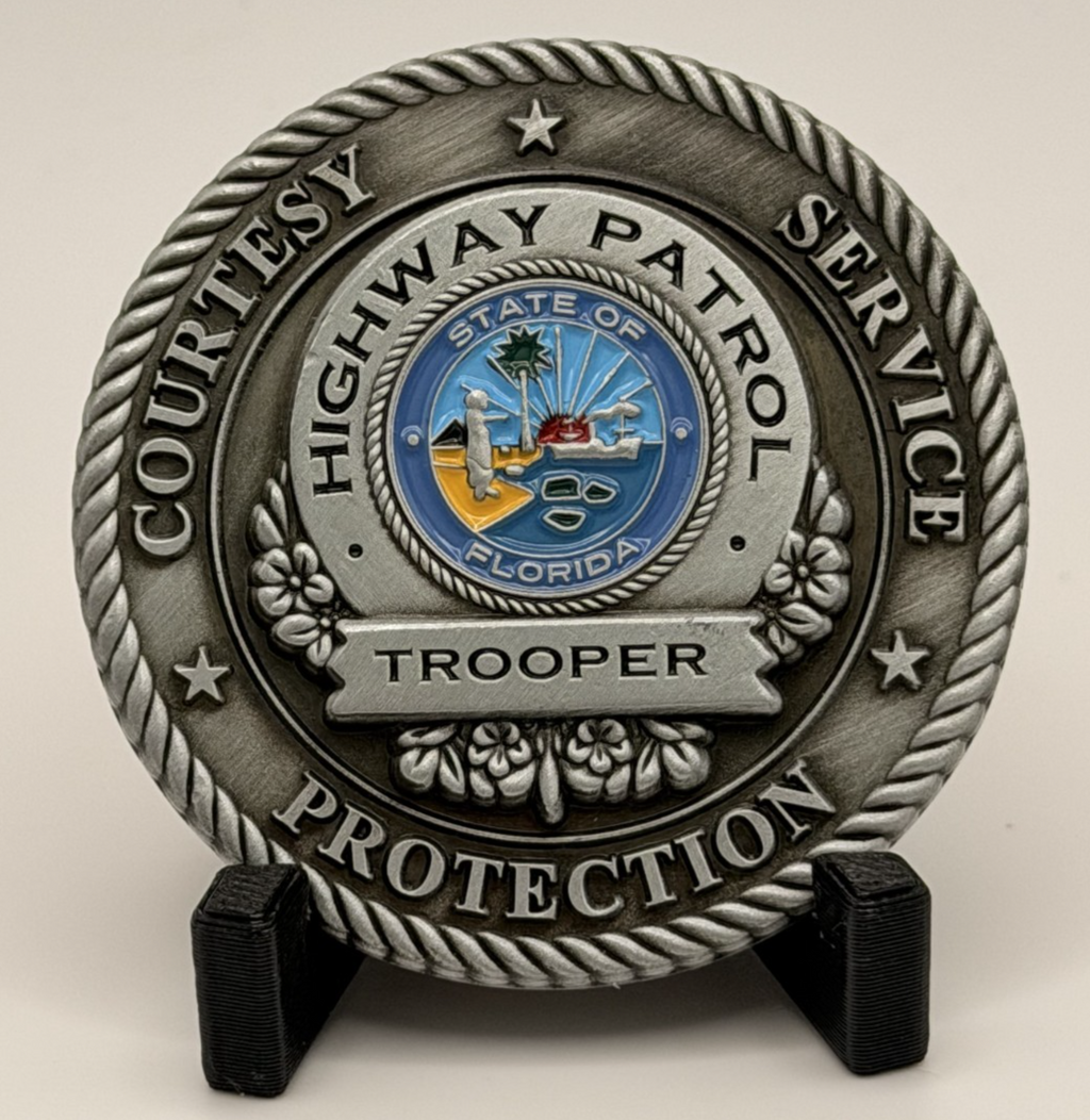 🏈 Sought After - FHP Troop Miami Hurricanes Football Detail Challenge Coin