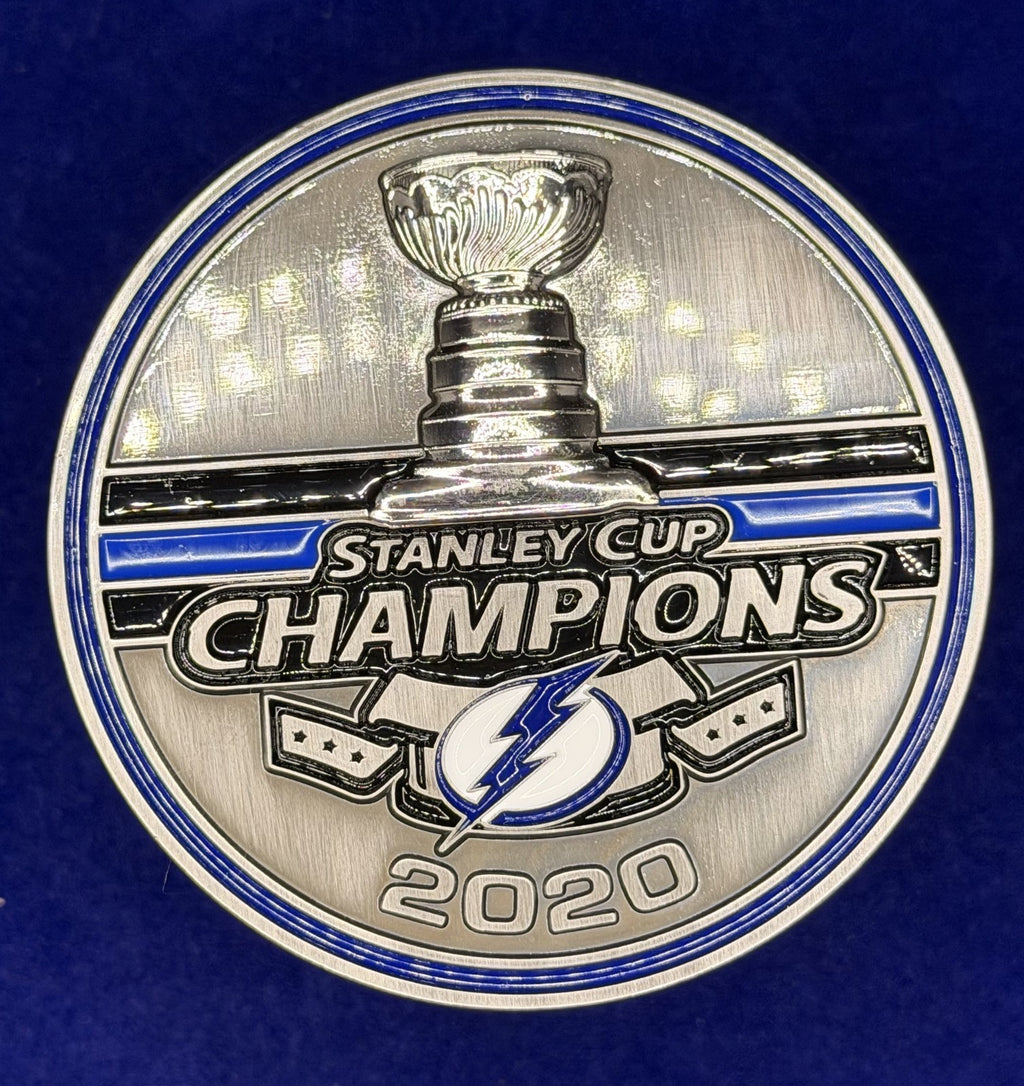 🔥 NHL Tampa Bay Police Coin 2020 Stanley Cup Champs Lightning Detail (Silver)