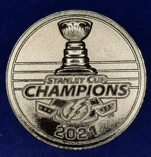 🔥 NHL Tampa Bay Police Coin 2021 Stanley Cup Lightning Detail (Black Nickel)